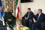 نشست مشترک ریاست دانشگاه علمی کاربردی استان چهارمحال و بختیاری با فرمانده سپاه حضرت قمر بنی هاشم (ع) استان