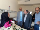 عیادت از بانوی مصدوم مسابقات کاراته المپیاد
