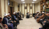 دیدار با امام جمعه شهرستان فارسان به مناسبت روز وحدت حوزه و دانشگاه