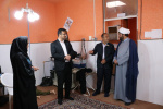 بازدید رئیس دانشگاه جامع علمی کاربردی از محل برگزاری و اجرای دوره کوتاه مدت الگو سازی و دوخت لباس زنانه توسط موسسه مهر مهدوی در شهرستان بن