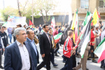 حضور مسئولان، دانشجویان، مدرسان و کارکنان دانشگاه جامع علمی کاربردی در مراسم راهپیمایی یوم الله ۱۳ آبان استان چهارمحال و بختیاری      .