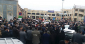حضور رئیس دانشگاه جامع علمی کاربردی واحد استان چهارمحال و بختیاری در مراسم تشییع پیکر سردار سرفراز اسلام شهید حاج محمد کیانی هرچگانی