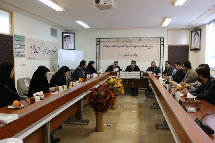 برگزاری  جلسه مشترک مدیران فرهنگی ودانشجوئی مراکز آموزش علمی کاربردی با ریاست واحد استانی دانشگاه
