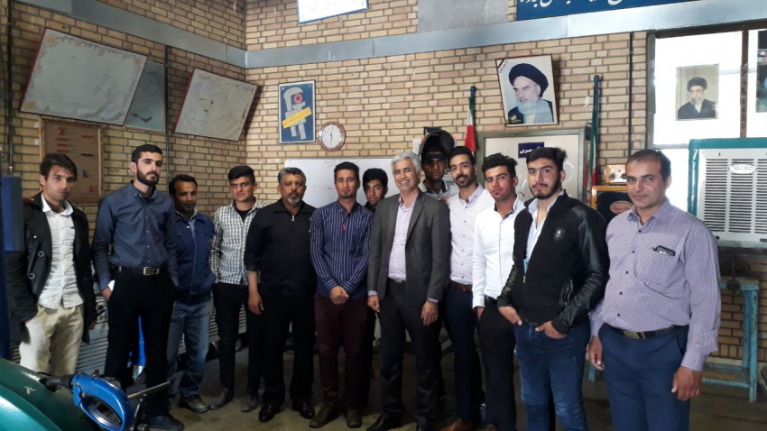 بازدید جمعی از دانشجویان مرکز آموزش علمی کاربردی لردگان از مرکز آموزش فنی و حرفه ای