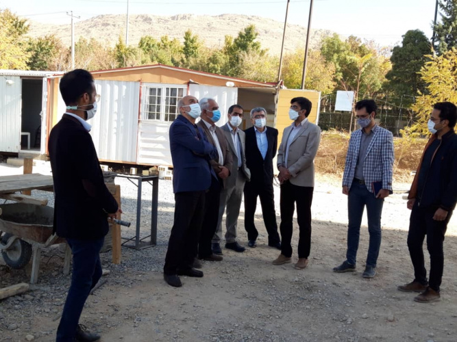 بازدید دکتر محمدحسین امید ریاست محترم دانشگاه جامع علمی کاربردی از ساختمان در حال ساخت دانشگاه جامع علمی کاربردی استان چهارمحال و بختیاری
